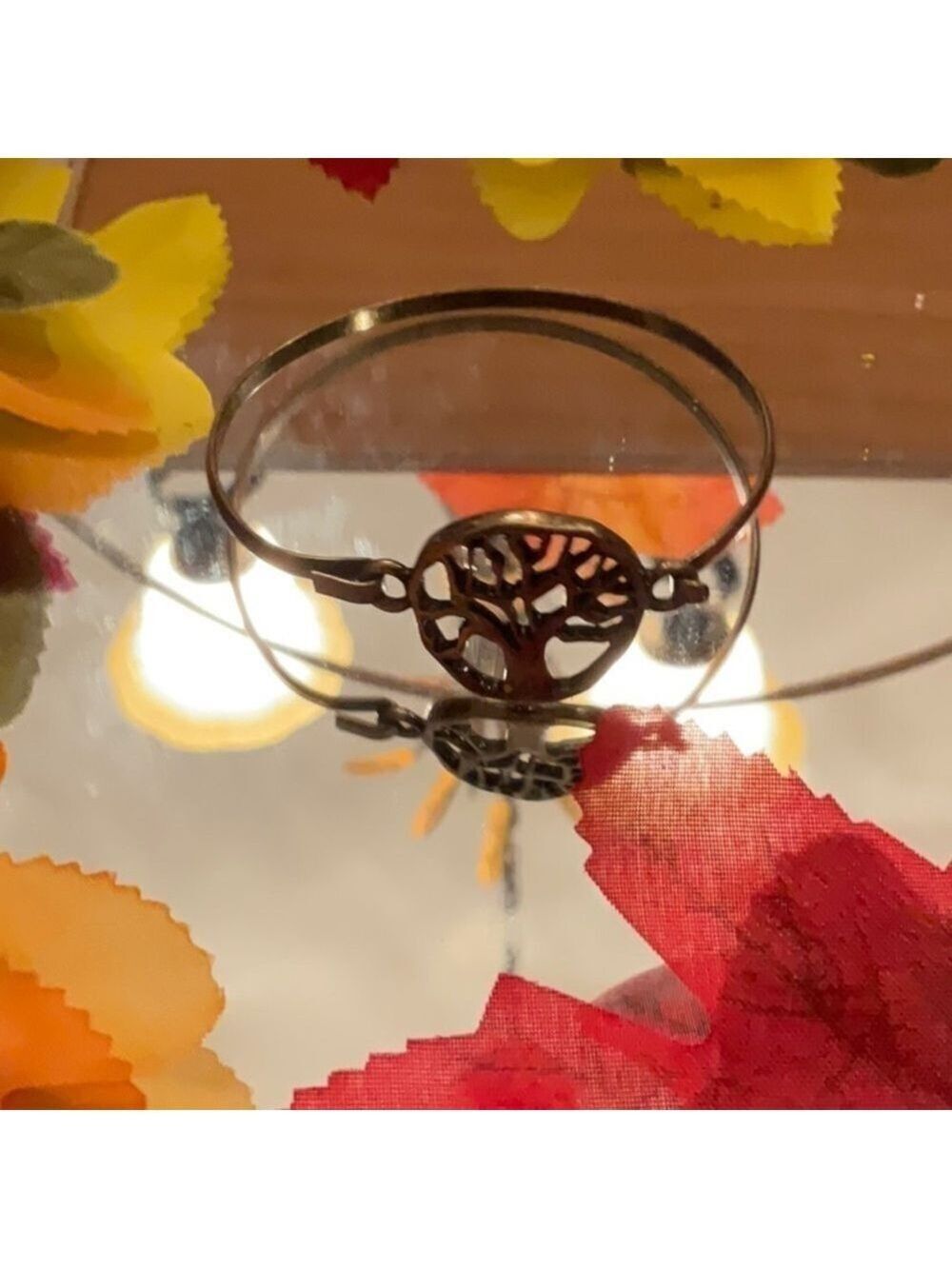 Vintage Brass Tree of Life Bracelet